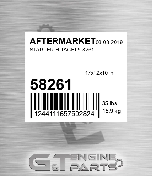 58261 Starter Hitachi for AFTERMARKET