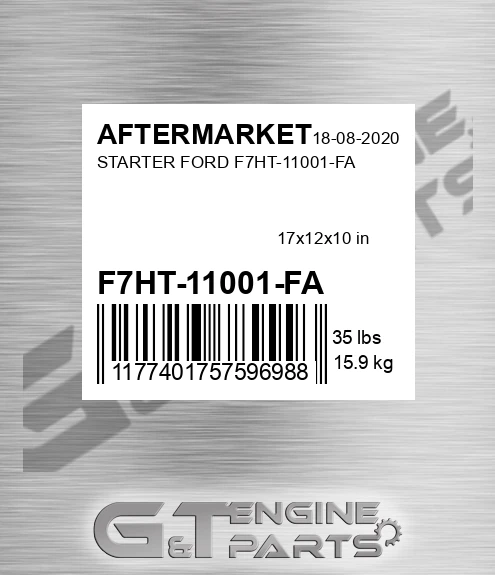 F7HT-11001-FA Starter Ford F7ht-11001-fa for AFTERMARKET