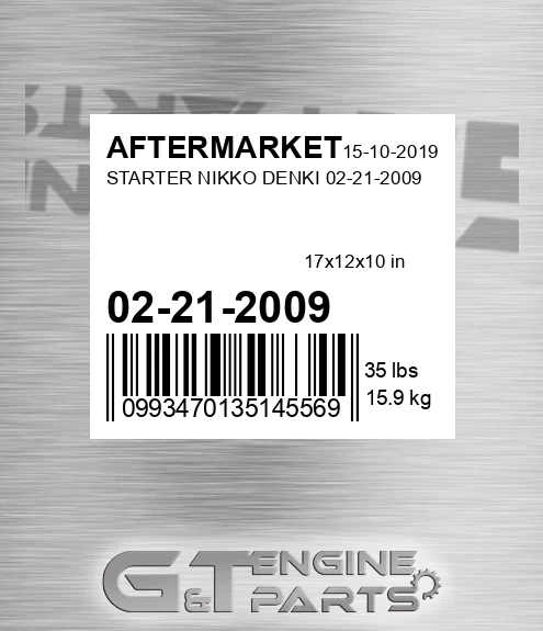 02-21-2009 Starter Nikko Denki 02-21-2009 for AFTERMARKET