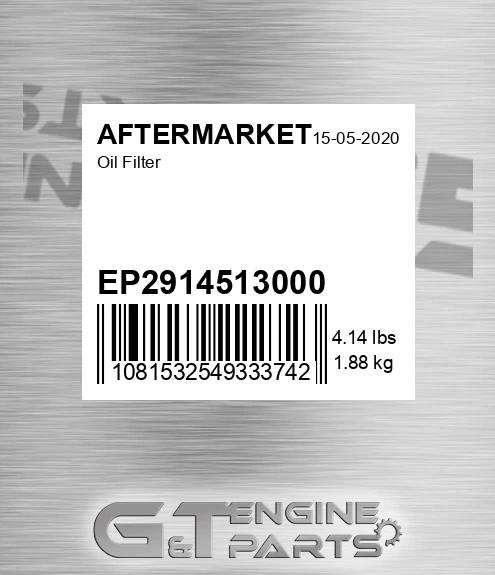 EP2914513000 Oil Filter for AFTERMARKET