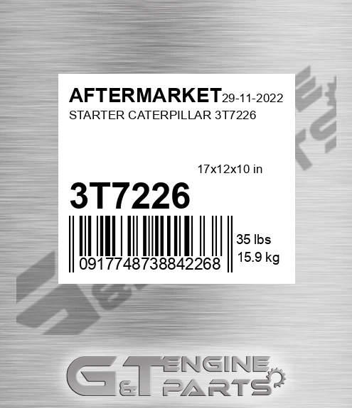 3T7226 Starter Caterpillar for AFTERMARKET