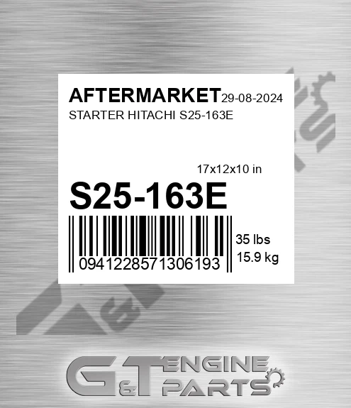 S25-163E Starter Hitachi S25-163e for AFTERMARKET