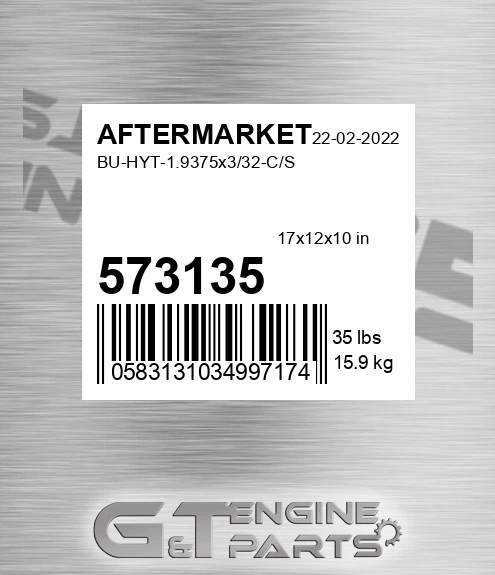 573-135 Bu-hyt-1.9375x3/32-c/s for AFTERMARKET
