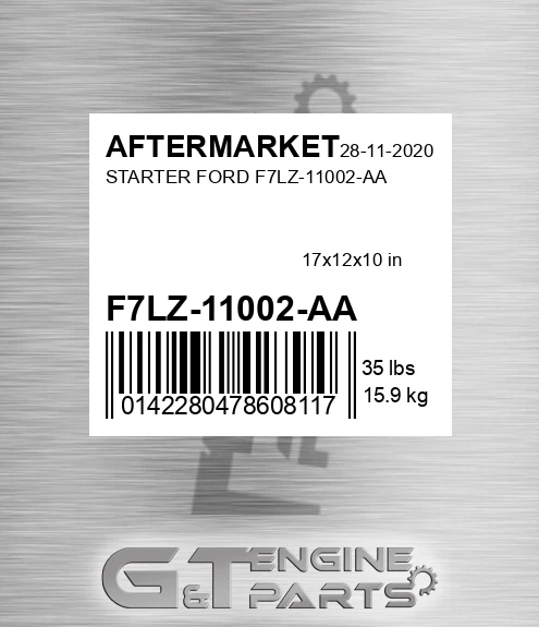 F7LZ-11002-AA Starter Ford F7lz-11002-aa for AFTERMARKET