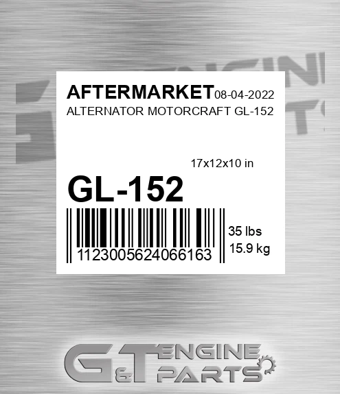 GL-152 Alternator Motorcraft Gl-152 for AFTERMARKET