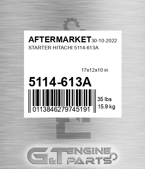 5114-613A Starter Hitachi 5114-613a for AFTERMARKET