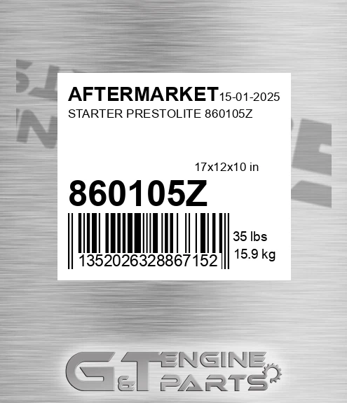 860105Z Starter Prestolite for AFTERMARKET
