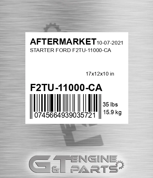 F2TU-11000-CA Starter Ford F2tu-11000-ca for AFTERMARKET