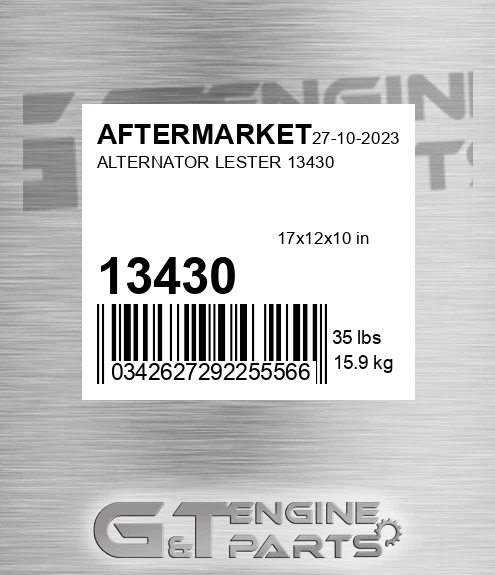 13430 Alternator Lester for AFTERMARKET
