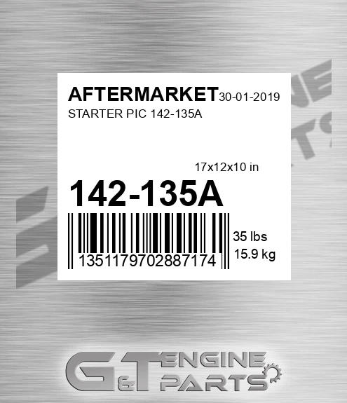 142-135A Starter Pic 142-135a for AFTERMARKET