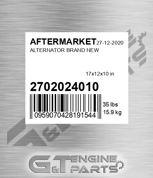 27020-24010 Alternator Brand New for AFTERMARKET