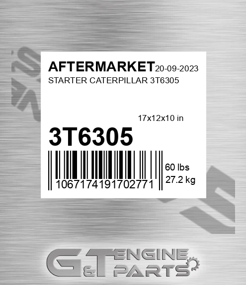 3T6305 Starter Caterpillar for AFTERMARKET