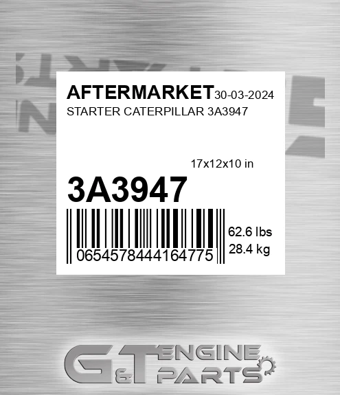 3A3947 Starter Caterpillar for AFTERMARKET