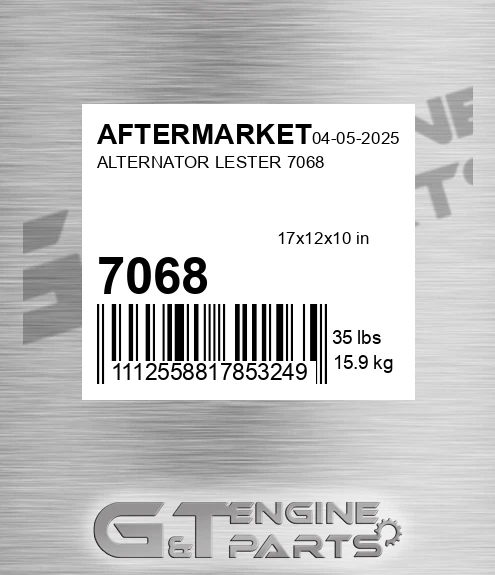 7068 Alternator Lester