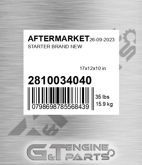 28100-34040 Starter Brand New for AFTERMARKET