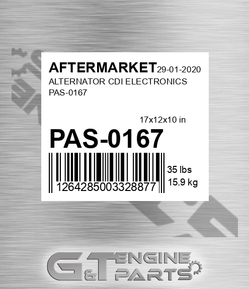 PAS-0167 Alternator Cdi Electronics Pas-0167 for AFTERMARKET