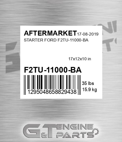 F2TU-11000-BA Starter Ford F2tu-11000-ba for AFTERMARKET