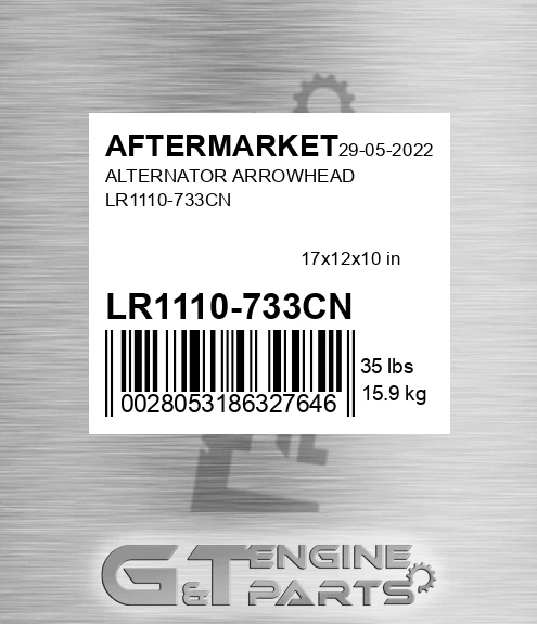 LR1110-733CN Alternator Arrowhead Lr1110-733cn for AFTERMARKET