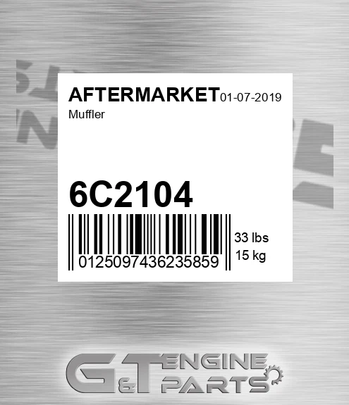 6C2104 Muffler for AFTERMARKET