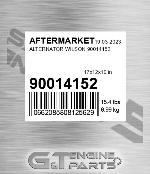 90014152 Alternator Wilson 90014152 for AFTERMARKET