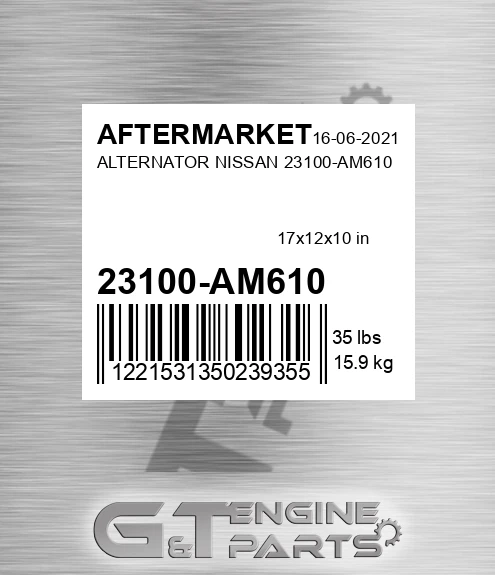 23100-AM610 Alternator Nissan 23100-am610 for AFTERMARKET