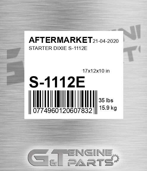 S-1112E Starter Dixie S-1112e for AFTERMARKET