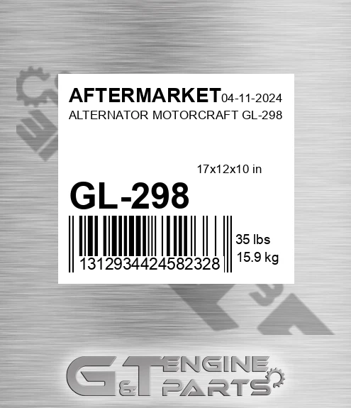 GL-298 Alternator Motorcraft Gl-298 for AFTERMARKET