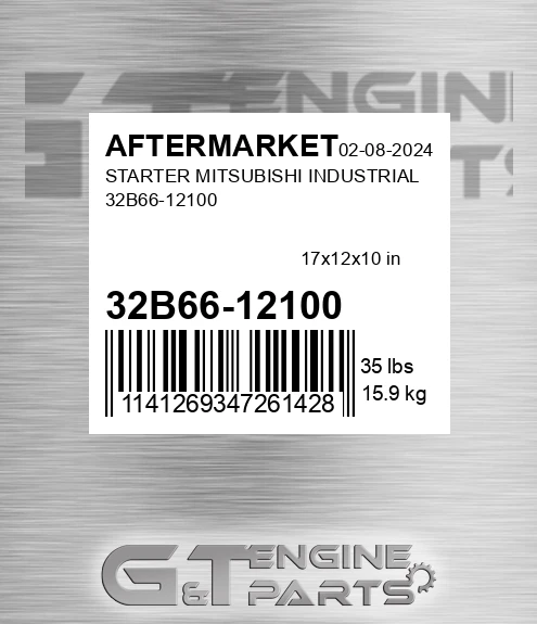 32B66-12100 Starter Mitsubishi Industrial 32b66-12100 for AFTERMARKET