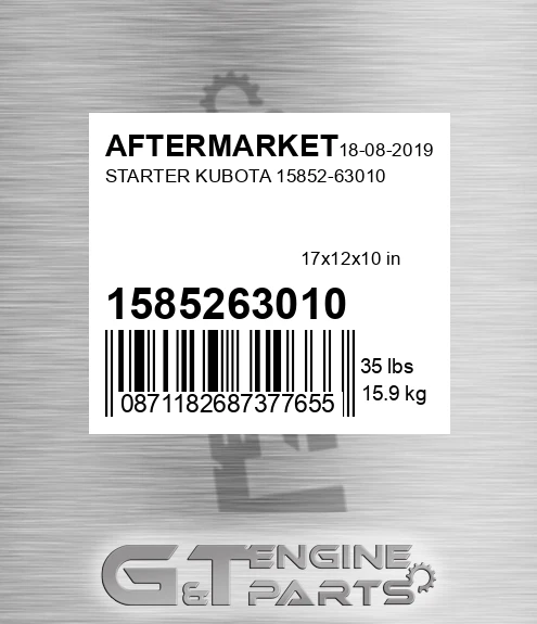 1585263010 Starter Kubota