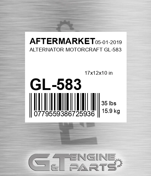 GL-583 Alternator Motorcraft Gl-583 for AFTERMARKET