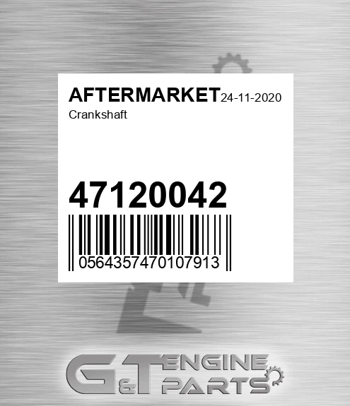47120042 Crankshaft for AFTERMARKET