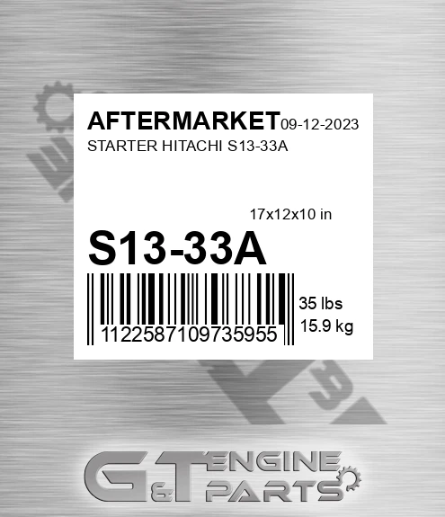 S13-33A Starter Hitachi S13-33a for AFTERMARKET