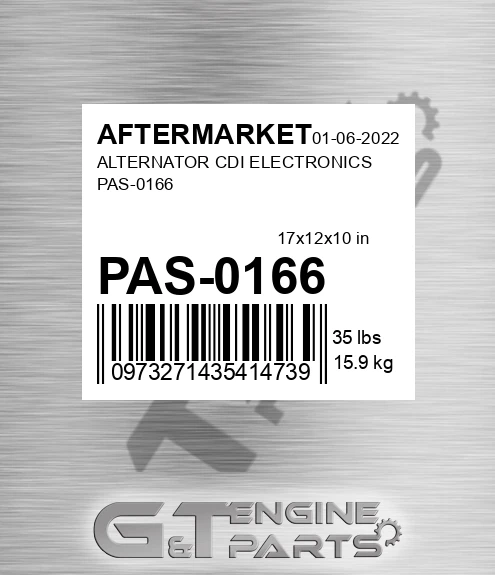 PAS-0166 Alternator Cdi Electronics Pas-0166 for AFTERMARKET