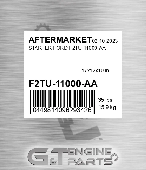 F2TU-11000-AA Starter Ford F2tu-11000-aa for AFTERMARKET