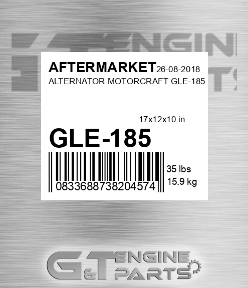 GLE-185 Alternator Motorcraft Gle-185 for AFTERMARKET