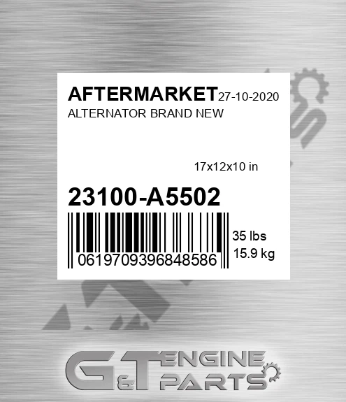 23100-A5502 Alternator Brand New for AFTERMARKET