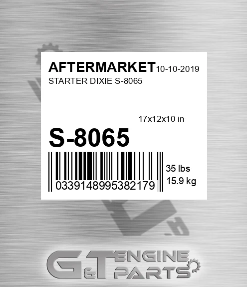 S-8065 Starter Dixie S-8065 for AFTERMARKET