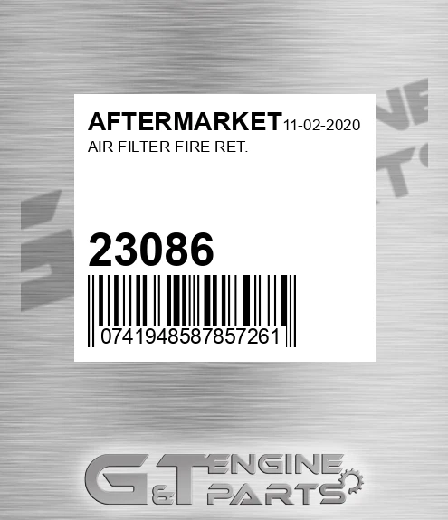 23086 AFTERMARKET Air Filter Fire Ret.