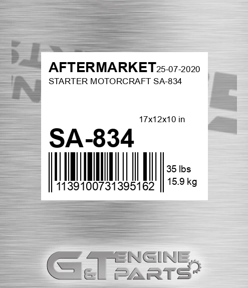 SA-834 Starter Motorcraft Sa-834 for AFTERMARKET