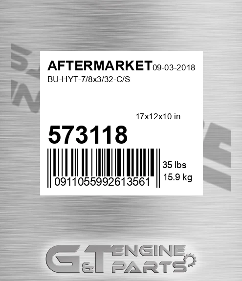 573-118 Bu-hyt-7/8x3/32-c/s for AFTERMARKET