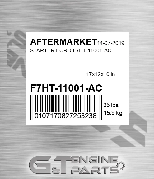 F7HT-11001-AC Starter Ford F7ht-11001-ac for AFTERMARKET