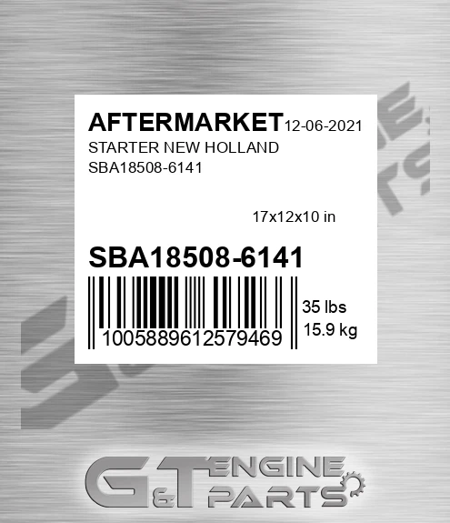 SBA18508-6141 Starter New Holland Sba18508-6141 for AFTERMARKET