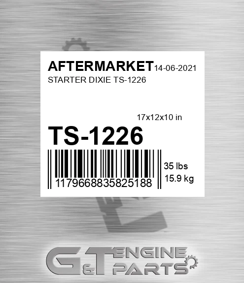 TS-1226 Starter Dixie Ts-1226 for AFTERMARKET