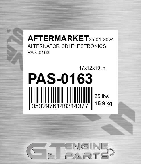 PAS-0163 Alternator Cdi Electronics Pas-0163 for AFTERMARKET