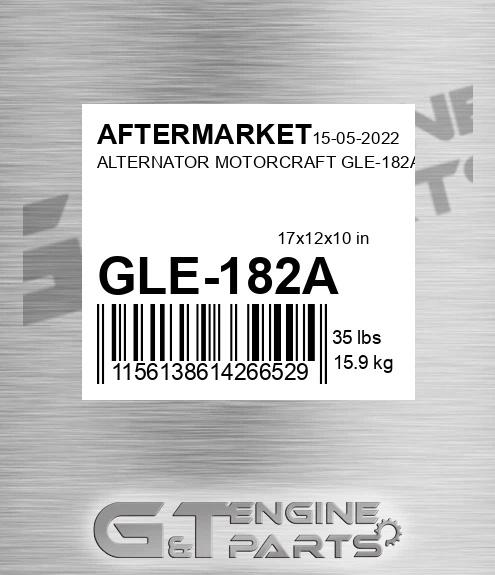 GLE-182A Alternator Motorcraft Gle-182a for AFTERMARKET