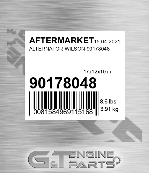 90178048 Alternator Wilson 90178048 for AFTERMARKET