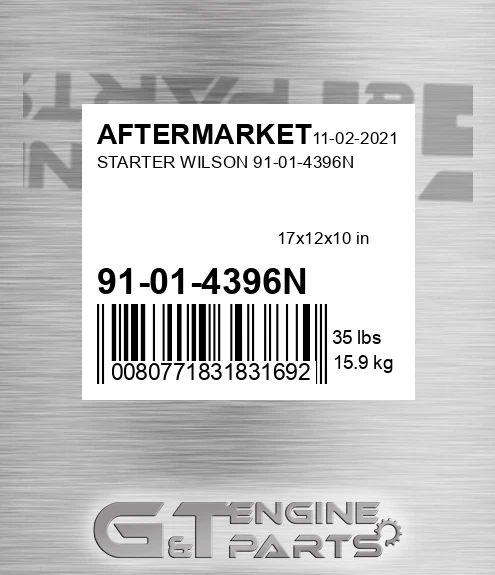 91-01-4396N Starter Wilson 91-01-4396n for AFTERMARKET