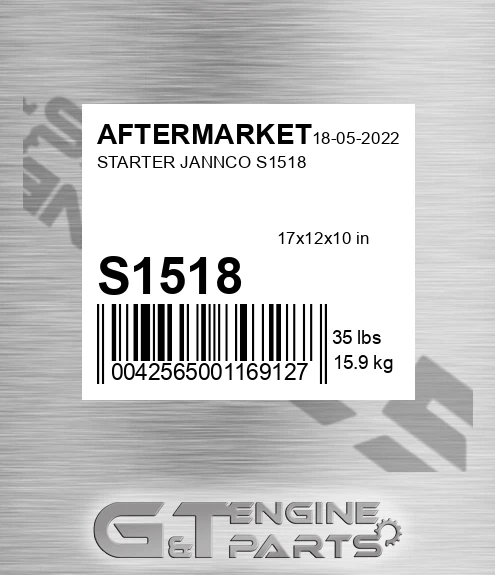 S1518 Starter Jannco for AFTERMARKET