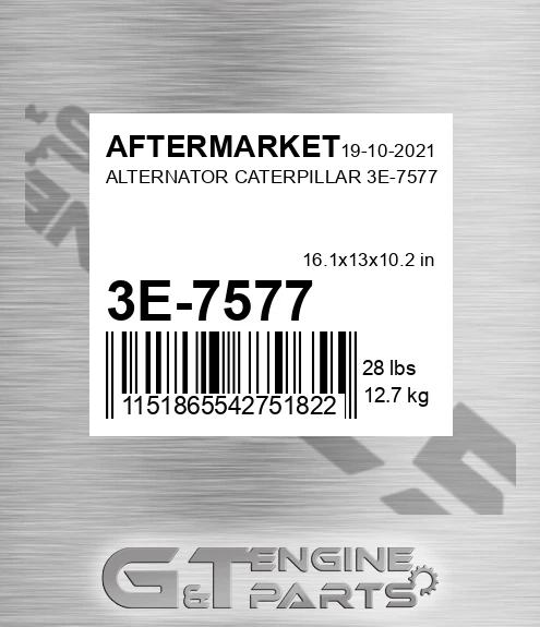 3E-7577 Alternator Caterpillar 3e-7577