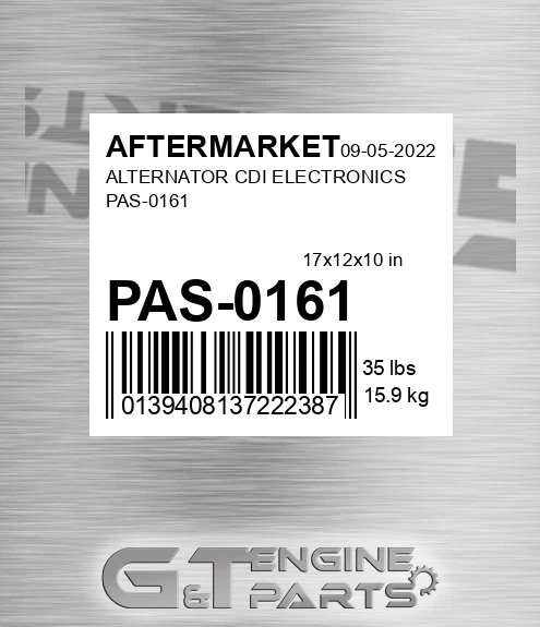PAS-0161 Alternator Cdi Electronics Pas-0161 for AFTERMARKET